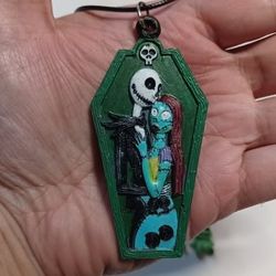 Jack Skellington And Sally Necklace