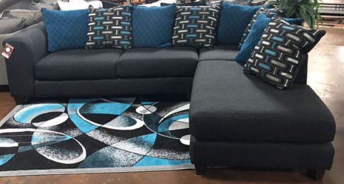 Black Sectional Sofa Couch!! Brand New