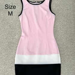 Women Summer Dress Pink Size M Teenager