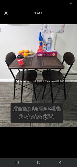 Dining table with chairs