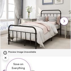 Black Twin Bed Frame 