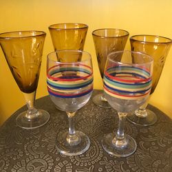 Wine glasses, beverage glasses!