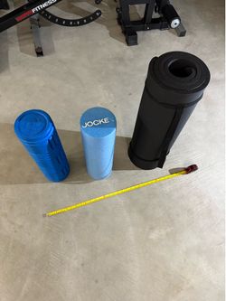 2 Foam Rollers & Yoga Mat