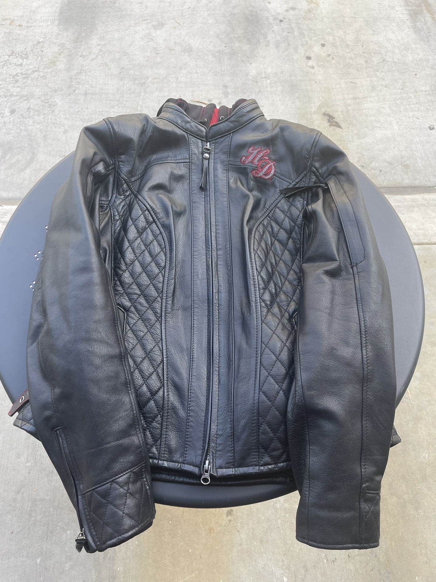 Harley-Davidson Womens Scroll Skull 3-in-1 Leather Jacket