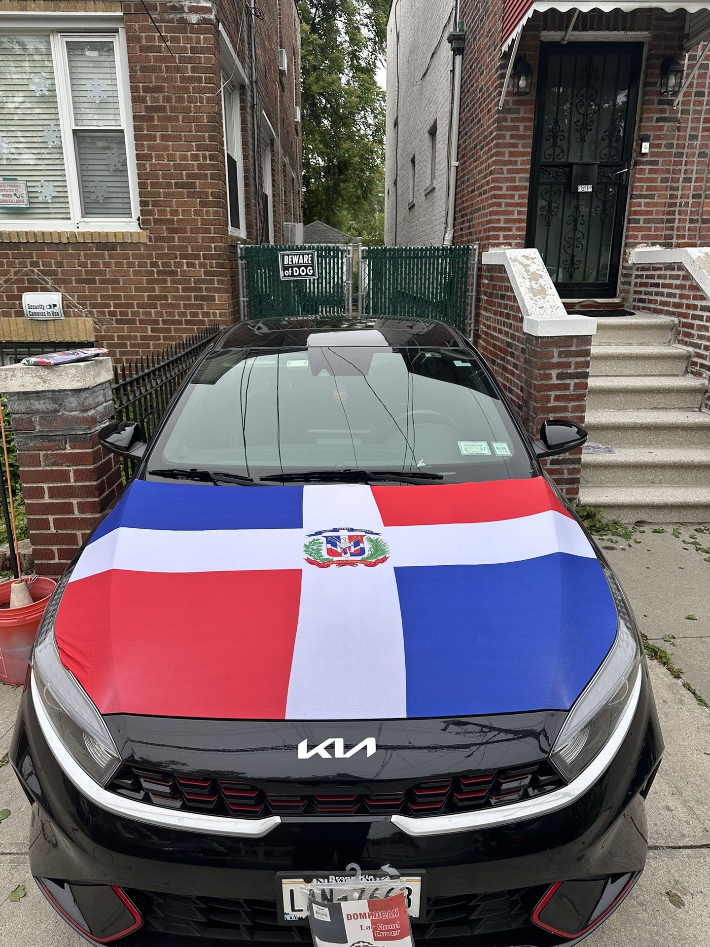 Dominican Reoublic Flag For Car Hoods