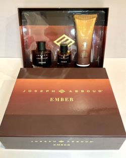 Joseph Abboud Ember Cologne Gift Set EDP 3.4oz + Travel Spray + 3-in-1 Wash