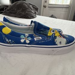 RARE SpongeBob Edition Vans Slides Size 7.5