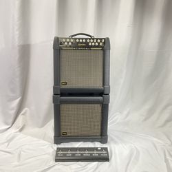 Quilter Micro Pro Mach 2 Guitar Amp with foot switch and matching Mach 2 Extension 12in Cab