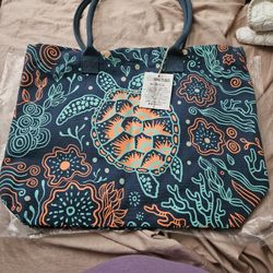 Sand Cloud Sea Turtle Beach Tote 