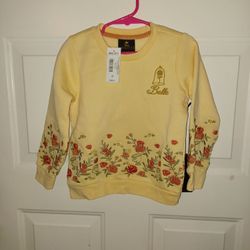 3T Disney Princess Belle Sweatshirt Embroidered