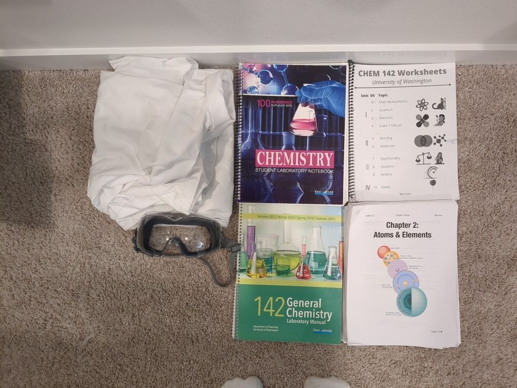 UW CHEMISTRY 142 Lab Kit (CHEM 143/144 At UWB)
