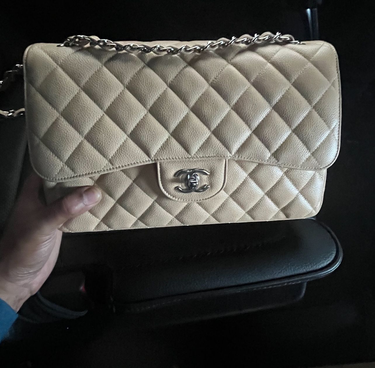 Chanel Quilted Jumbo Double Flap
