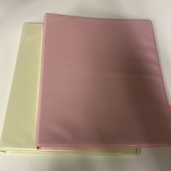 Two binders and nine folder