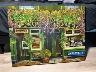 Large Irish Pub Storefront Painting – 42” x 32”
