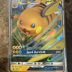 Raichu GX SM213 Black Star Promo Pokemon Card NM