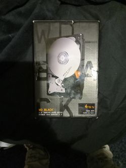 WD_BLACK 4 TB. 3.5" GAMING HARD DRIVE 7200 RPM