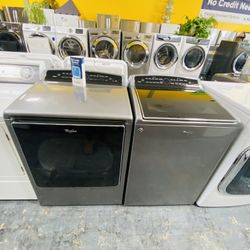Whirlpool Jumbo Washer And Dryer Ga No Credit Needed