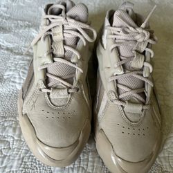 USED Reebok CARDI B X CLUB C V2 Women's Athletic Sneaker Beige US Size 8 1/2