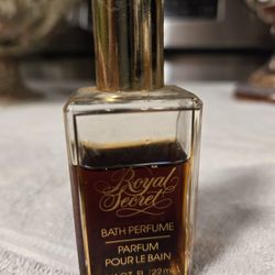 Royal Secret Bath Parfume 3/4 Oz Bottle 70% Full  1970s  $90