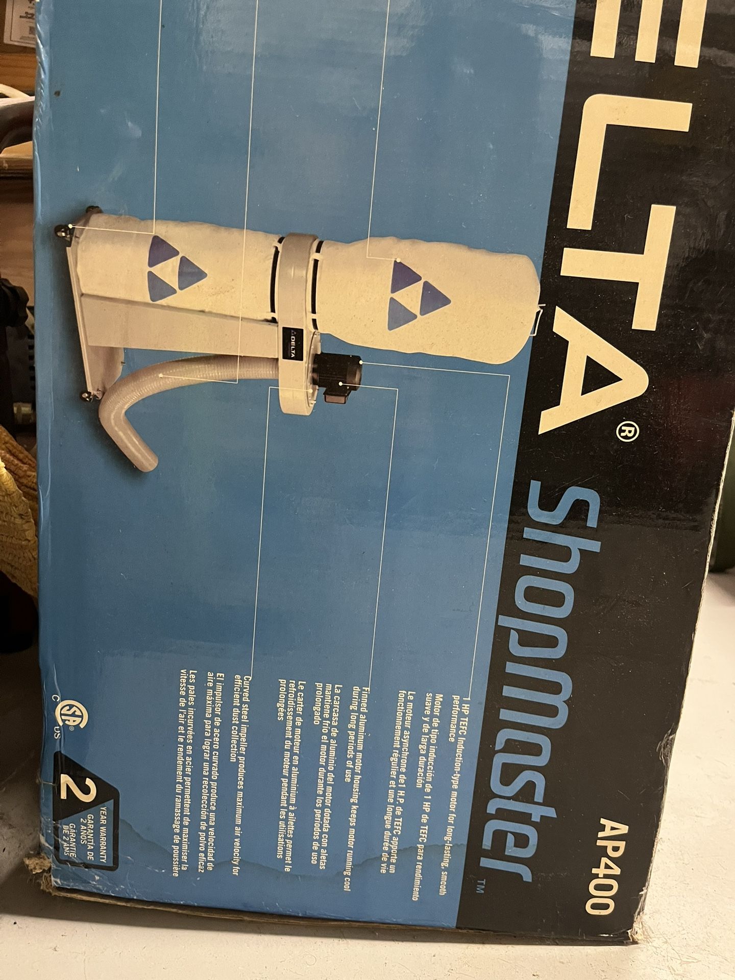 Delta 1HP Induction Dust Collection