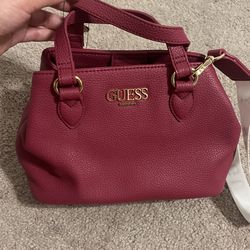 Burgundy Guess Purse