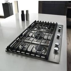New KichenAid 36 In Gas Cooktop In Stainless Steel With 5 Burners Including A Progessional Dual Tier Burner And A Simmer Burner