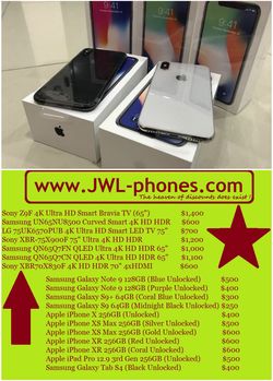 ^.^ iPHONES X,XS,XR ^.^ 199$