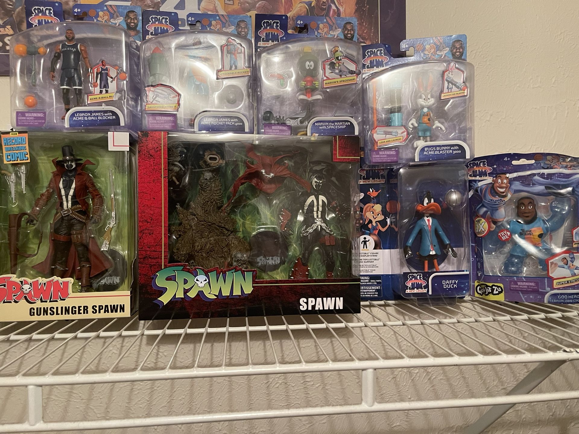 Spawn And Space Jam Action Figures