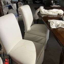 Dining Chairs, Needs Cleaning Comes With Covers