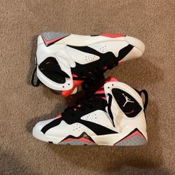 AIR JORDAN 7 RETRO GG 'HOT LAVA' SIZE 7.5Y - BOX NOT INCLUDED - WORN ONCE ** MUST BE ABLE TO MEET IN DMV AREA **
