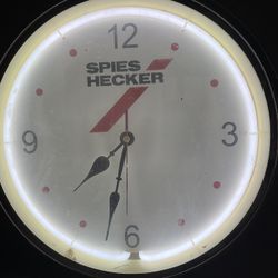 Vintage  Body Shop Neon Clock