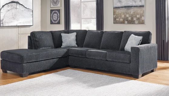 Altari Slate 2-Piece LAF Chaise Sleeper Sectional