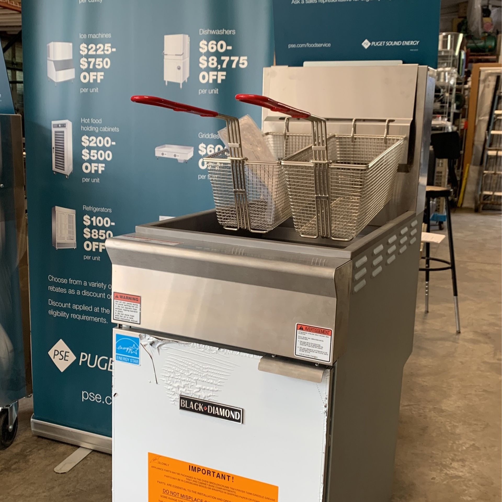 New Deep fryer - Black Diamond