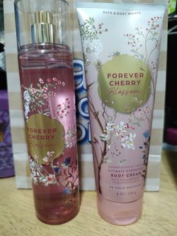 Bath & Body Works forever cherry blossom set