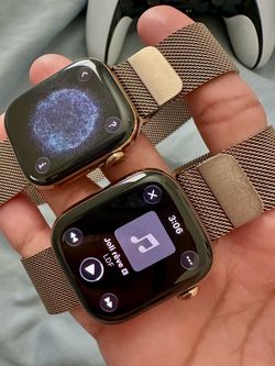 Apple Watches with Milanese Loop Bands