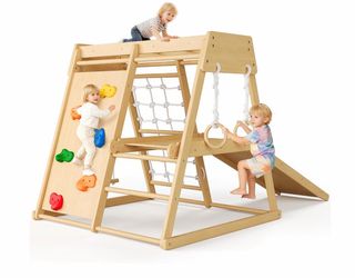 Indoor Playground 6-in-1 Jungle Gym Kids Climbing Toys