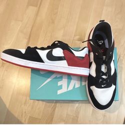 Nike SB Alleyoop Skateboarding Shoes Black/White/Red US 10 Medium (D)