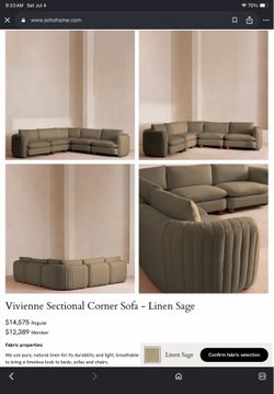 Soho Home Vivienne Sectional Corner Sofa