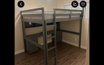 LOFT BED WITH DESK  no mattress