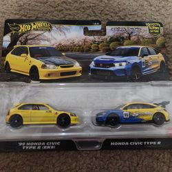 Hot Wheels Honda Civic 2 Pack Ek9 Type R 