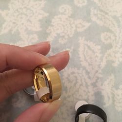 Mens Fashion Stainless Steel Wedding  Band Size 10