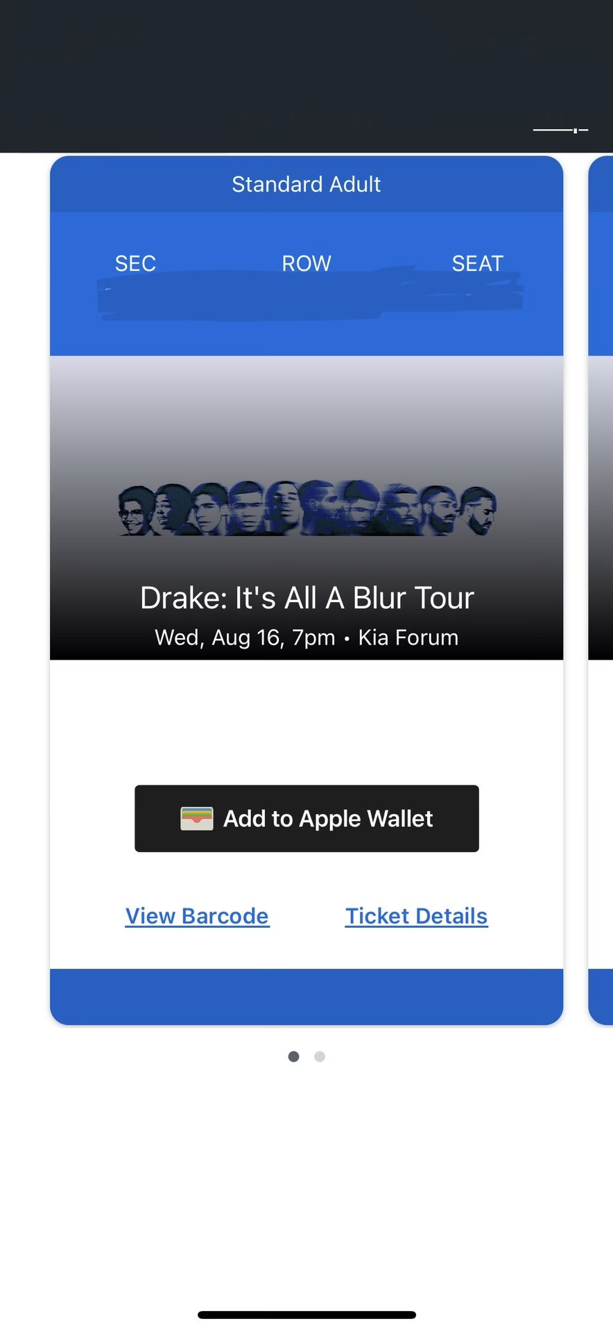 Selling 2 Drake Tickets Last Show Date In LA