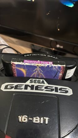 Phantasy Star III Sega Genesis Cartridge