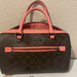 Coach Rowan Satchel In Signature Canvas Women's Top Handle Bag -...