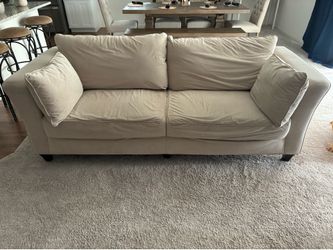 Cream colored couch
