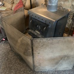 Free. Screen Around Wood Stove Or Fireplace To Protect Kids