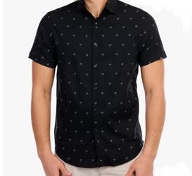 Brand New! Men’s🌴DENIM & FLOWER 🌴Palm Tree Button down shirt