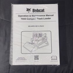 Bobcat Op And Maint. Manual T650 S/N A3p011001 & Up