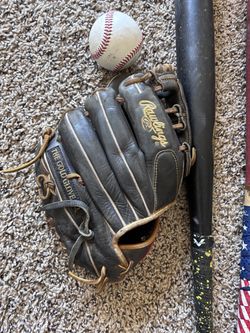 Premium Baseball Gear Bundle - Rawlings Glove & Louisville Bats