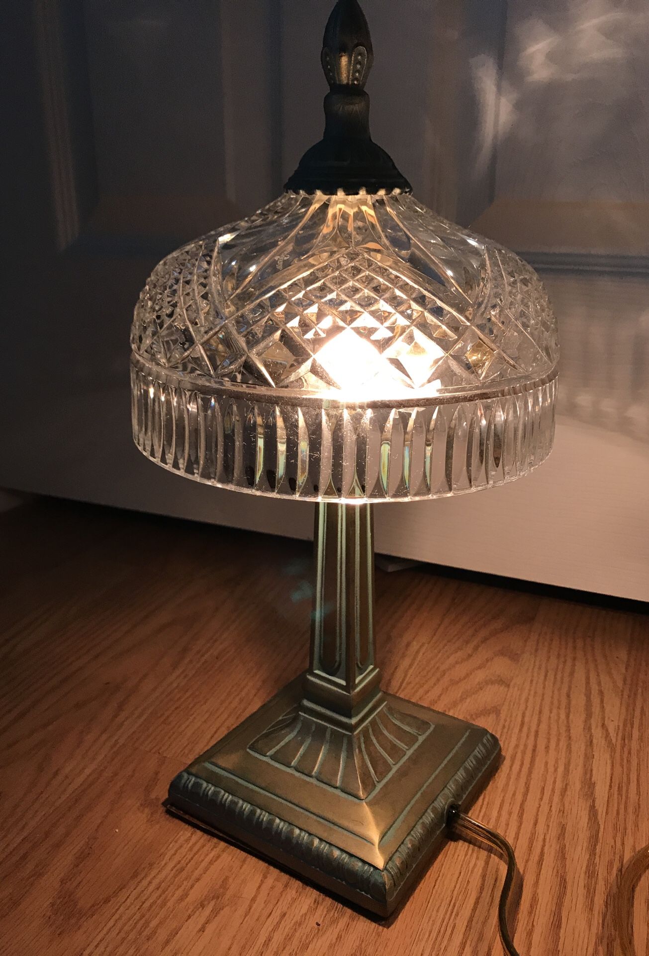 Waterford Crystal lamp, Beaumont pattern
